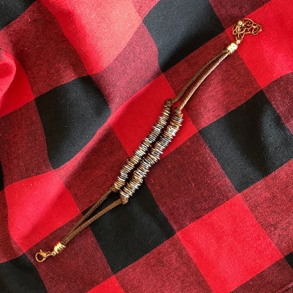 $5 add-on to any Bundle!! Or 3/$25 metal loops on leather bands bracelet - Picture 3 of 7